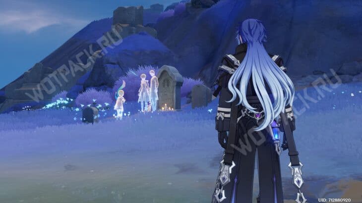 Флинс стоит перед семейным склепом Хориных