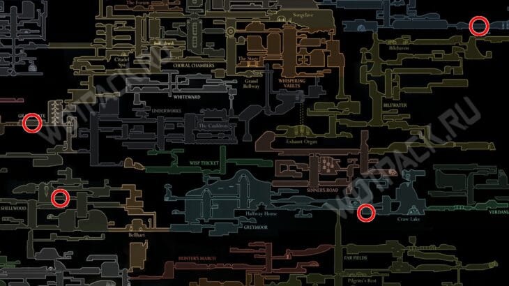 Все точки встречи с Сетом