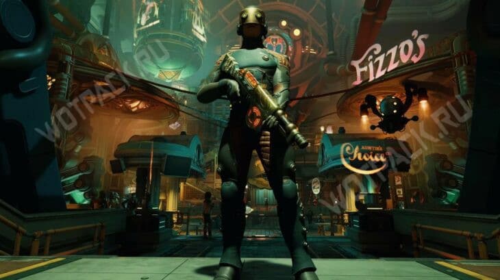 Протагонист на фоне торгового квартала