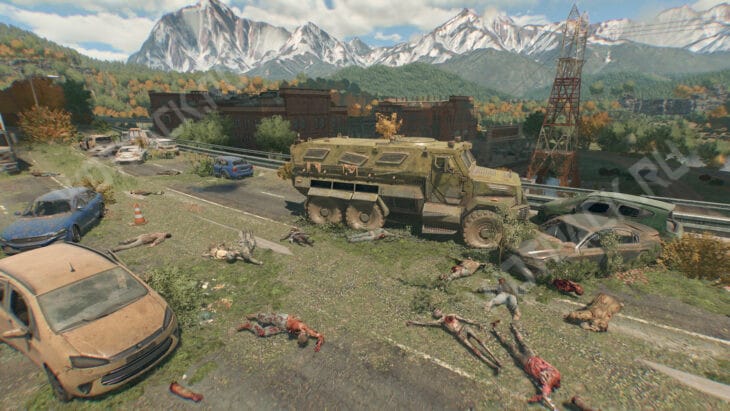 Конвой на мосту Острова Развлечений