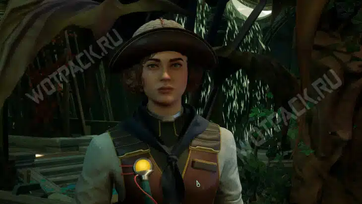 Эммелин Гэллоуэй в теплице Фэрфилда