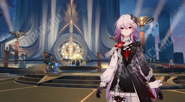 Темень на фоне отеля в Золотом миге