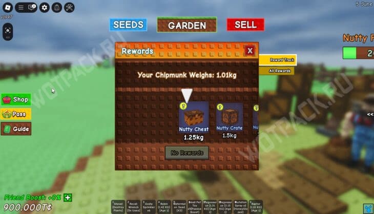 Ореховое обновление в Вырасти сад (Grow a Garden): как вырастить бурундука