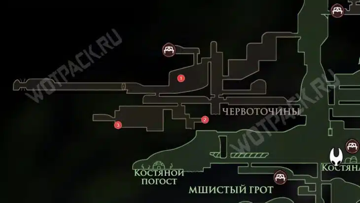 Расположение бутонов с плазмиумом