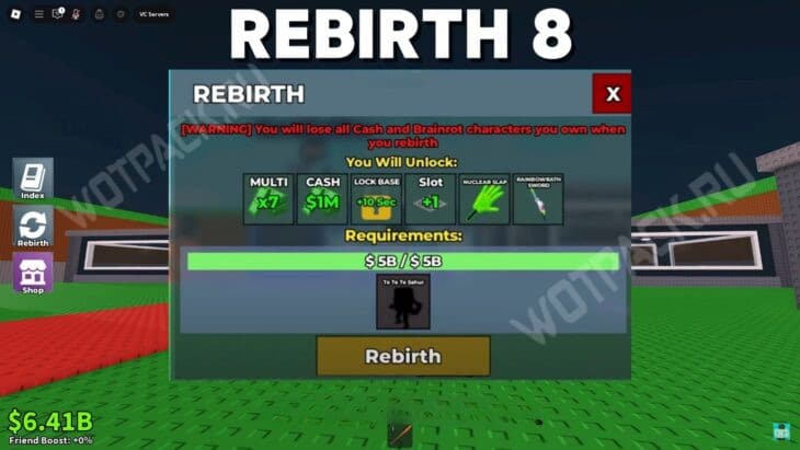 Перерождения в Укради Брейнрот: что нужно для каждого уровня