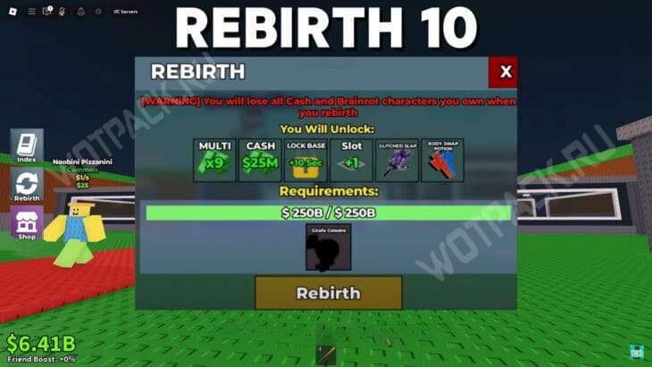 Перерождения в Укради Брейнрот: что нужно для каждого уровня