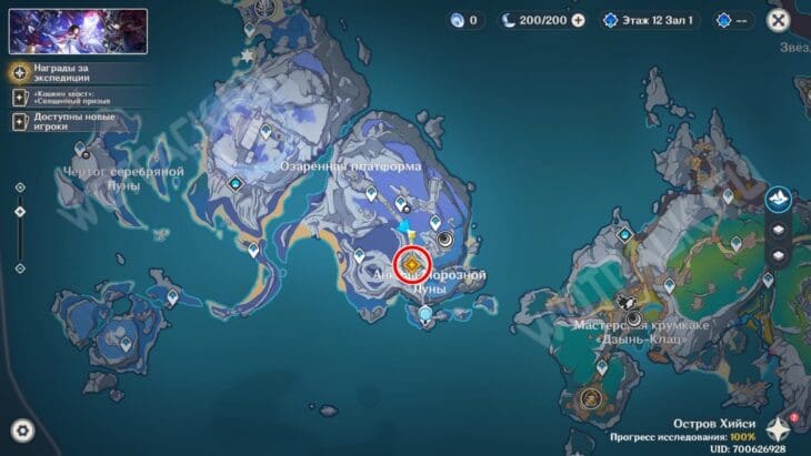 Расположение Варки и Лаумы