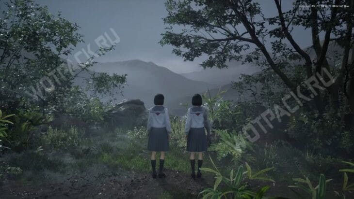 Обе Хинако на холме перед Эбисугаокой