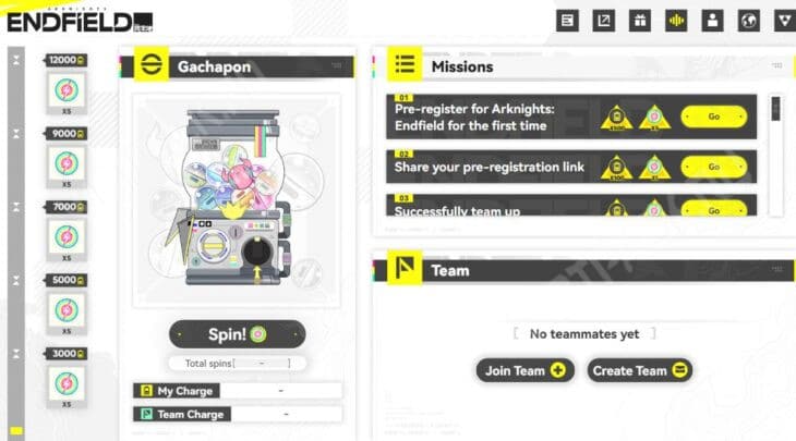 Интерфейс веб-ивента