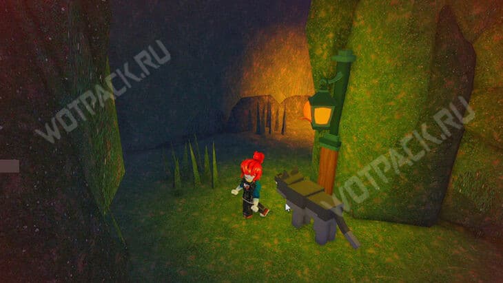 Волк атакует игрока