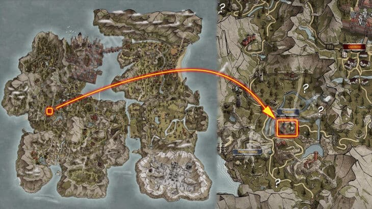 Местонахождение Шая