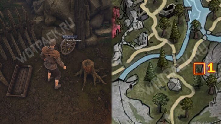 Колесо в лагере хобстеров