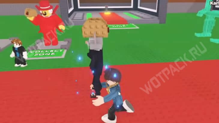 Игрок несет брейнрота толстяку Сэмми