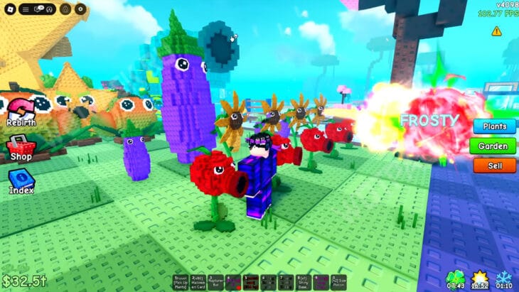 Огород с боевыми растениями