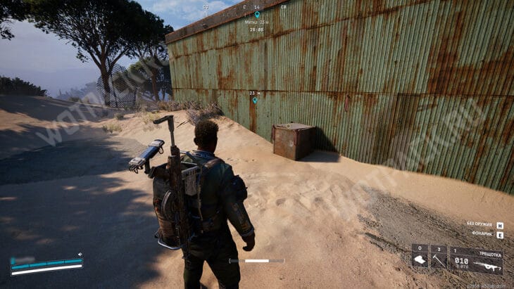 Тайник Тянь Вэнь у склада Су Люранте