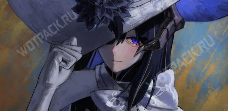 Георгина придерживает свою шляпу