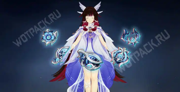 Коломбина с реликвиями "Серенады шелковой луны"