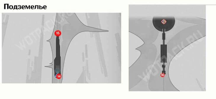 общая карта с расположением насекомых