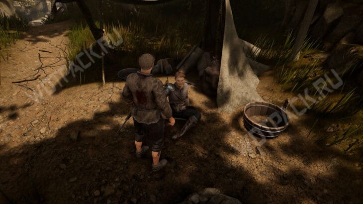 Картограф у палатки торговца Лиса