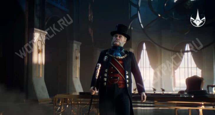 Министр Милверстрит стоит в ратуше