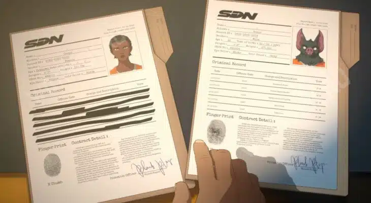 Досье Сонара и Купе на столе