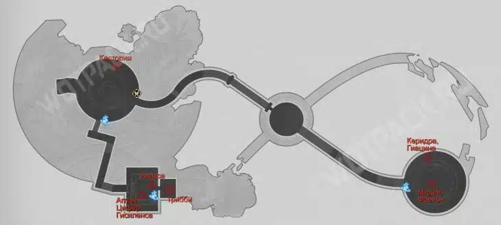 Третий вариант расположения Золотых потомков
