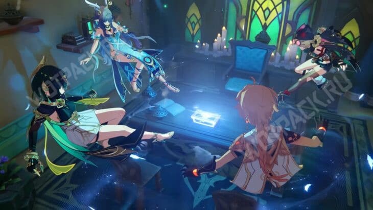 Нефер, Ягода, Лаума и Путешественник в Куратории тайн