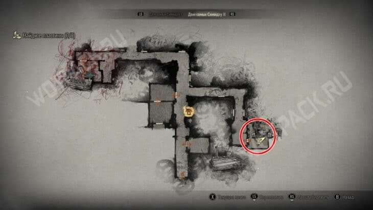 Расположение комнаты с портретом