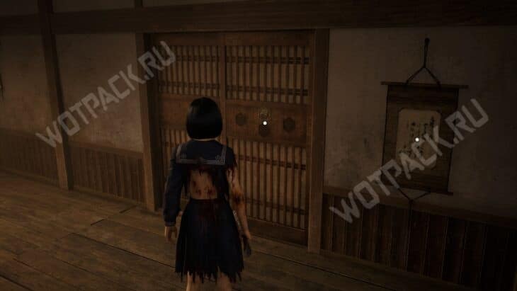 Загадка перед входом в комнату Хинако