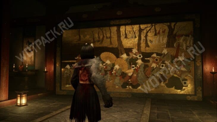 Настенная роспись в Тёмном святилище