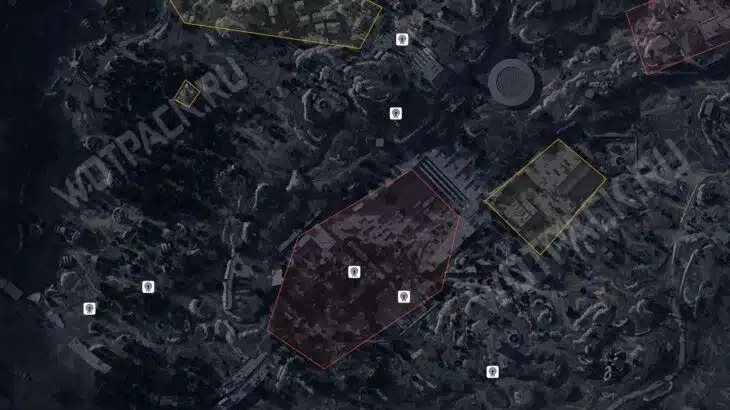 Все местоположения радиовышек в Синих воротах