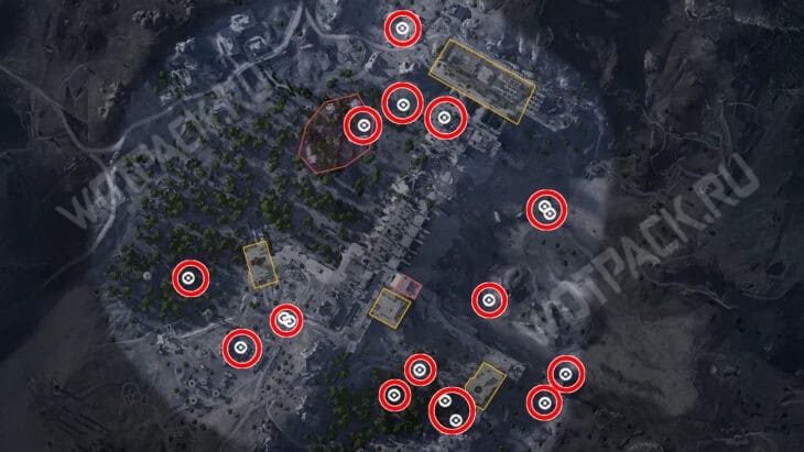 Местонахождения доставщиков