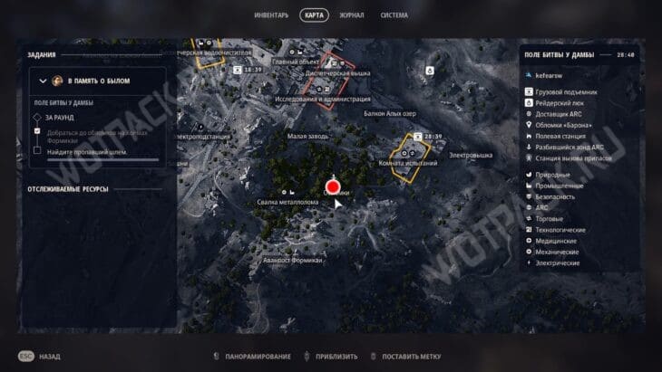 Точное местонахождение мемориала