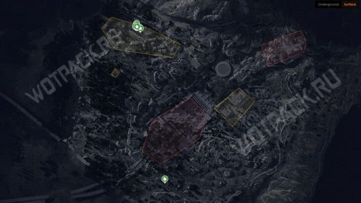 Расположение в Синих воротах