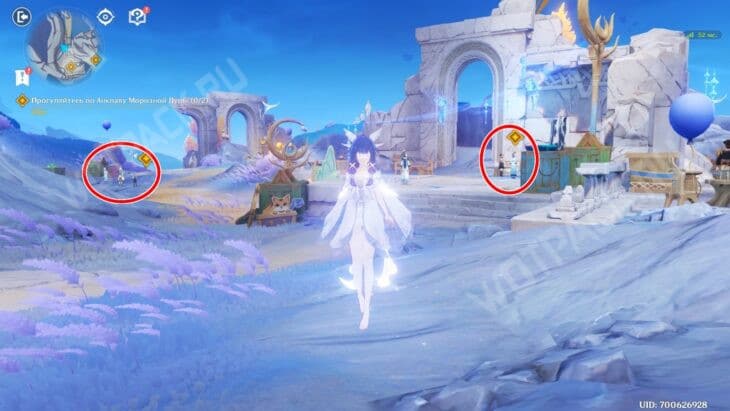 Две точки для просмотра сценок в Анклаве Детей Морозной Луны