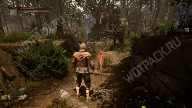 Дорога от дома Нереста к заброшенной деревне