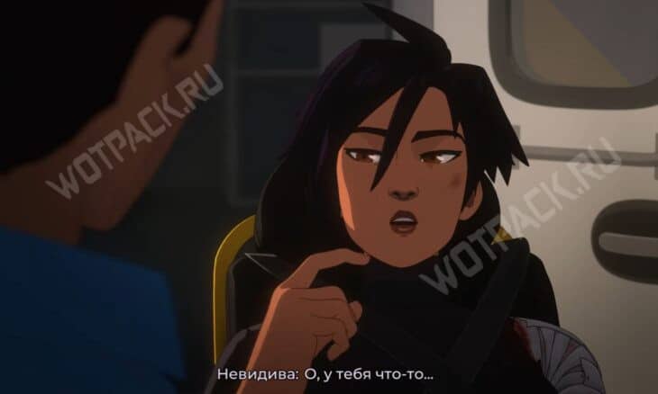 Поцелуй с Невидивой на носилках