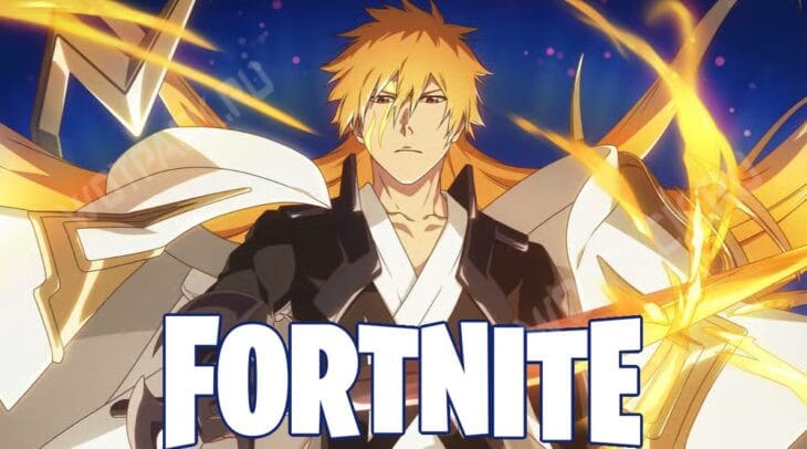 Ичиго Куросаки со сверкающим клинком