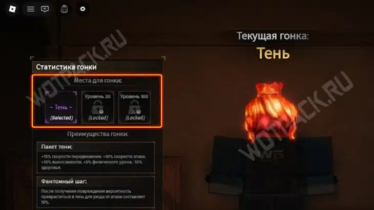 Слоты для дополнительных рас