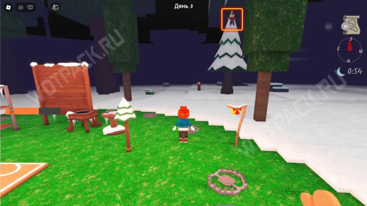 Эльф на верхушке дерева