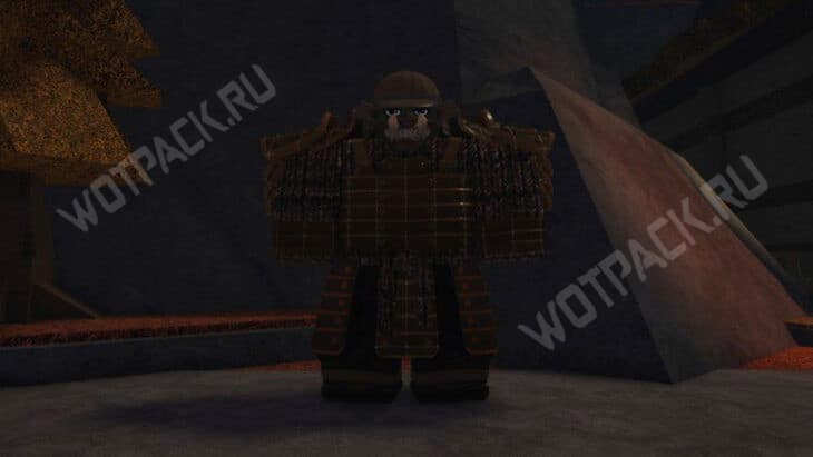 Игрок в самурайских доспехах