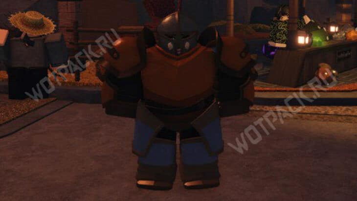 Игрок в тяжелых доспехах