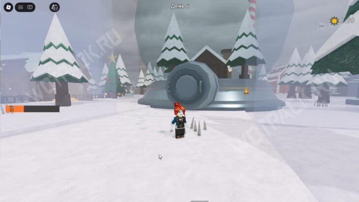 Дом в снежном шаре