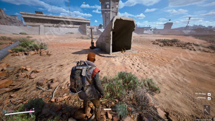 Вход в туннели под космопортом