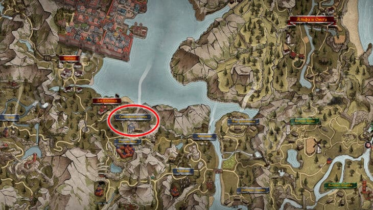 Расположение Грейшафтской Гончей на карте мира