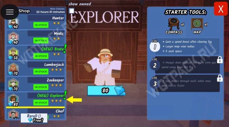 Лучшие классы в 99 Ночей в лесу: тир-лист персонажей по ролям