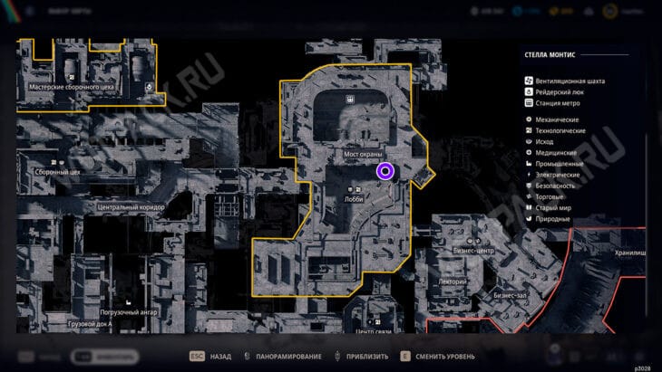 Контрольный пункт охраны на карте