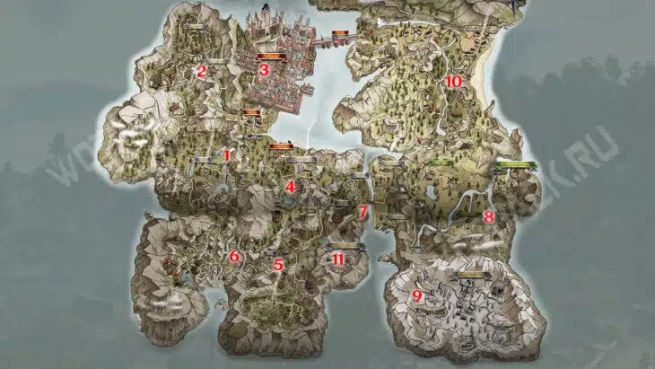 Настоящий картограф в Of Ash and Steel: где найти точки обзора для карты