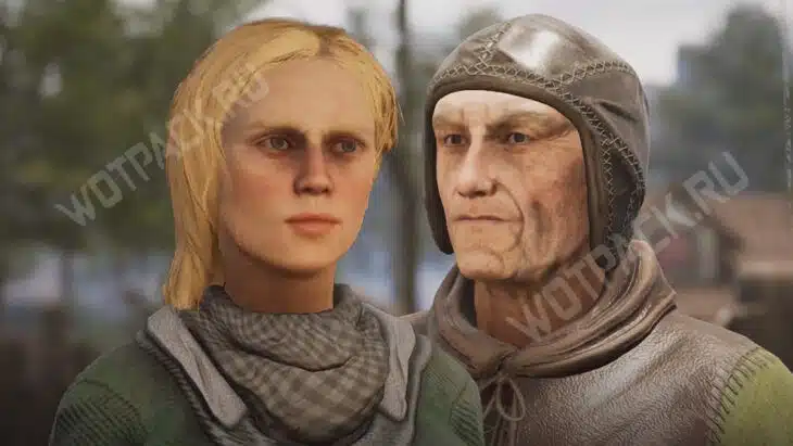 Супруги Мира и Гримбар смотрят на протагониста