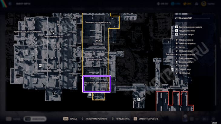 Самоходный робот на карте